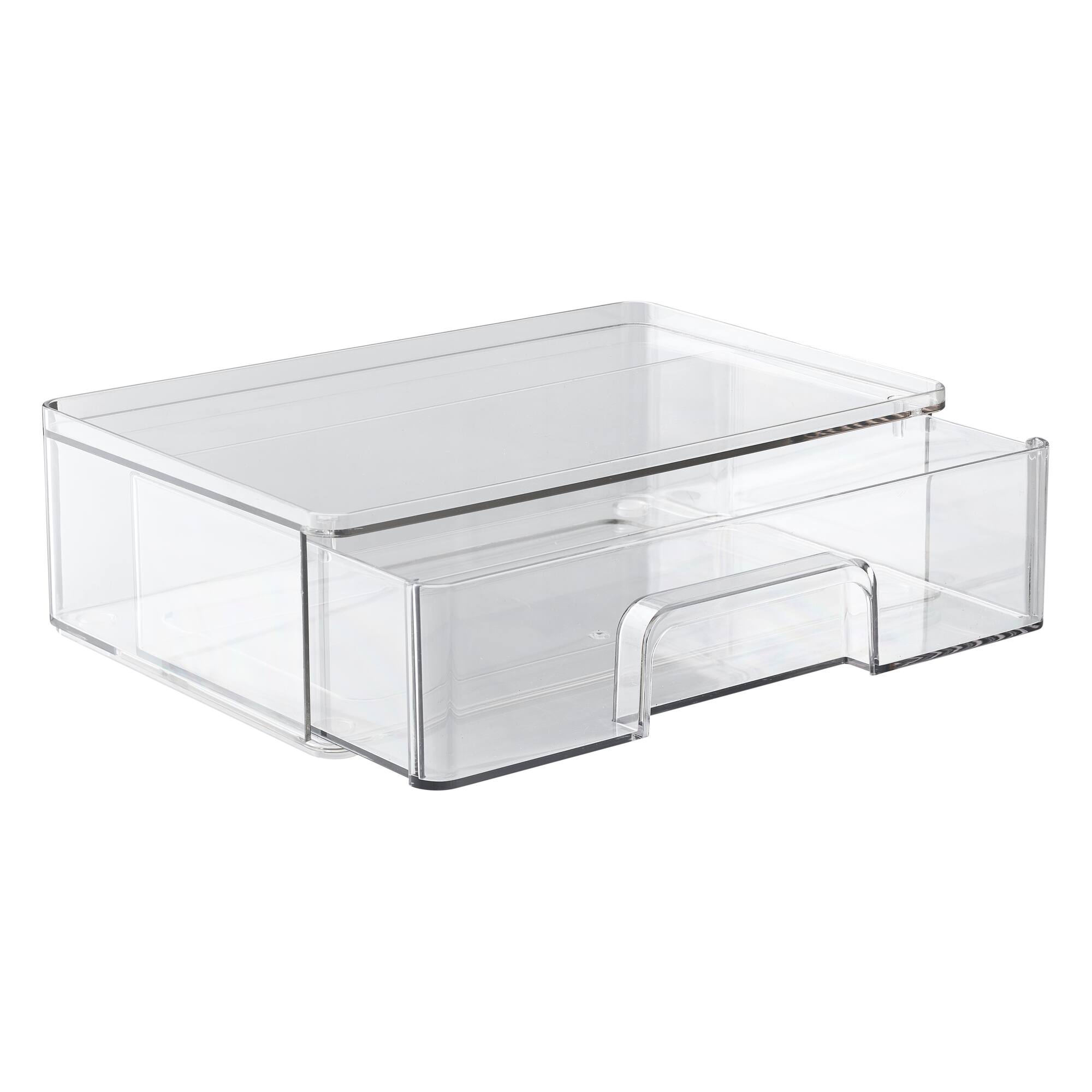 4 Pack: Small Clear Stacking Plastic Drawer by Simply Tidy®